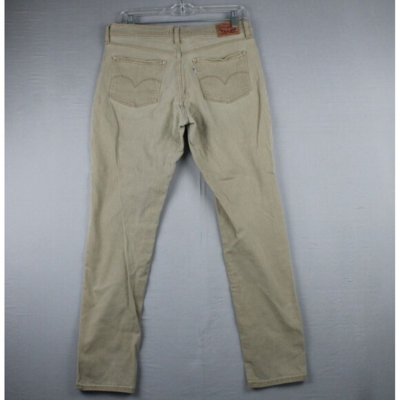 Levi's 311 Shaping Skinny Button Fly Stretch Denim Jeans Beige Size 30 Casual - Picture 2 of 16